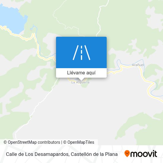 Mapa Calle de Los Desamapardos