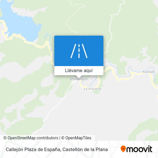 Mapa Callejón Plaza de España