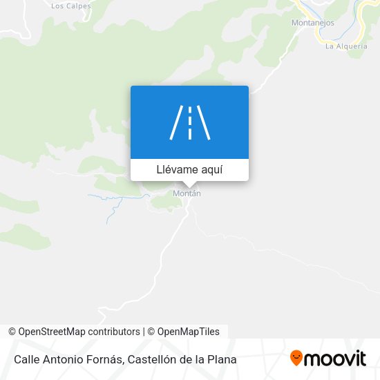 Mapa Calle Antonio Fornás