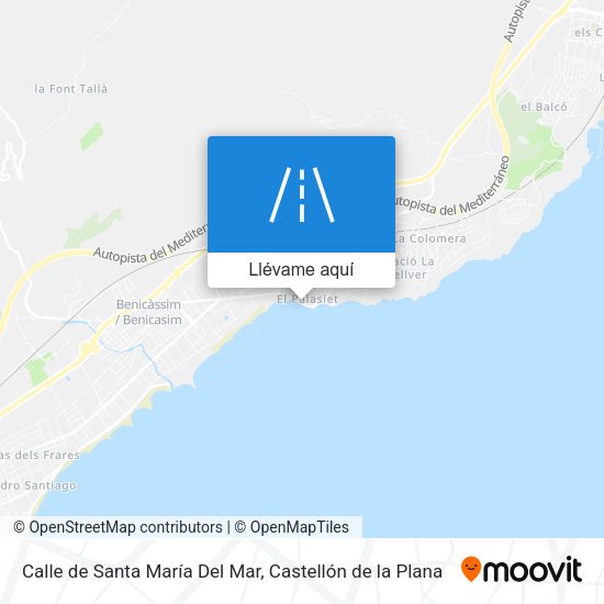 Mapa Calle de Santa María Del Mar