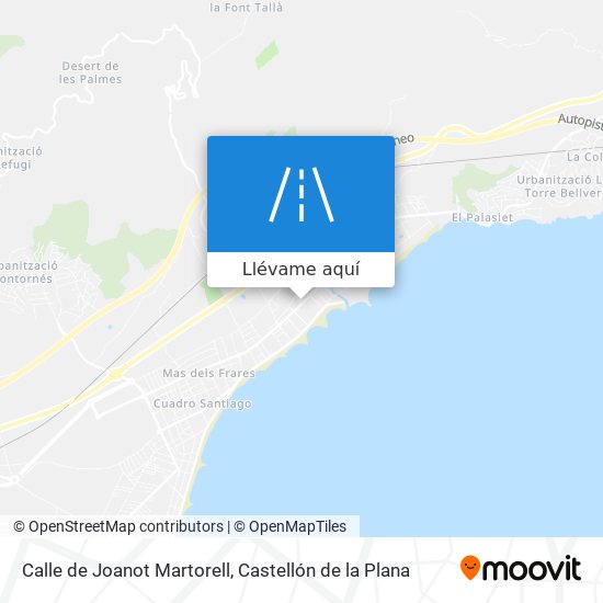 Mapa Calle de Joanot Martorell