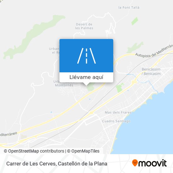 Mapa Carrer de Les Cerves