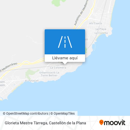 Mapa Glorieta Mestre Tàrrega