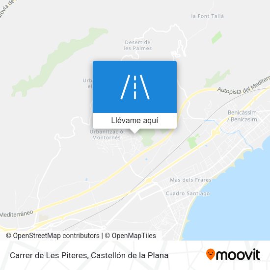 Mapa Carrer de Les Piteres