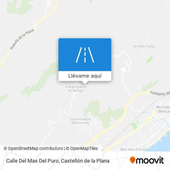Mapa Calle Del Mas Del Puro