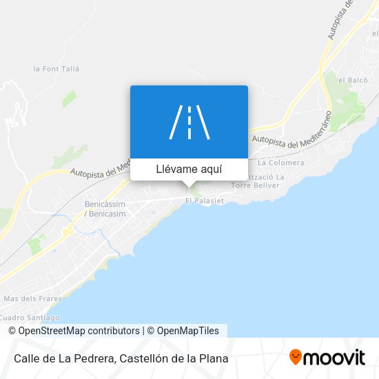 Mapa Calle de La Pedrera
