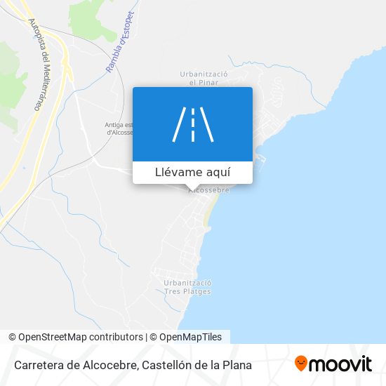 Mapa Carretera de Alcocebre