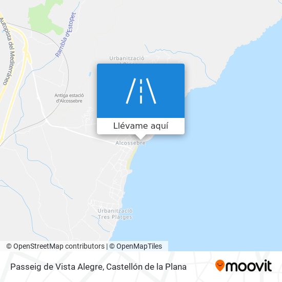 Mapa Passeig de Vista Alegre