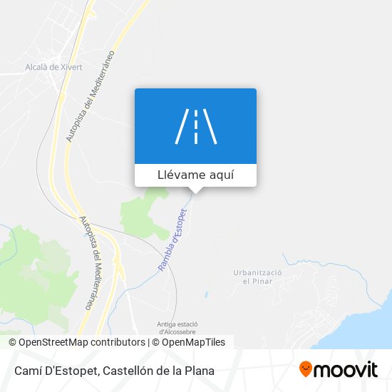 Mapa Camí D'Estopet
