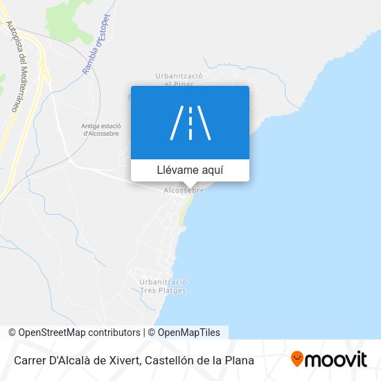 Mapa Carrer D'Alcalà de Xivert