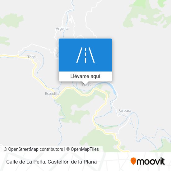 Mapa Calle de La Peña