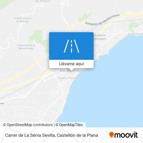 Mapa Carrer de La Sénia Sevilla