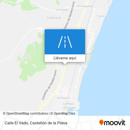 Mapa Calle El Vado