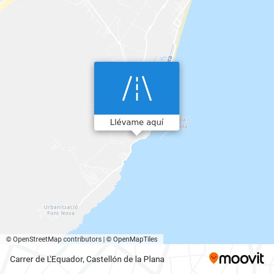 Mapa Carrer de L'Equador