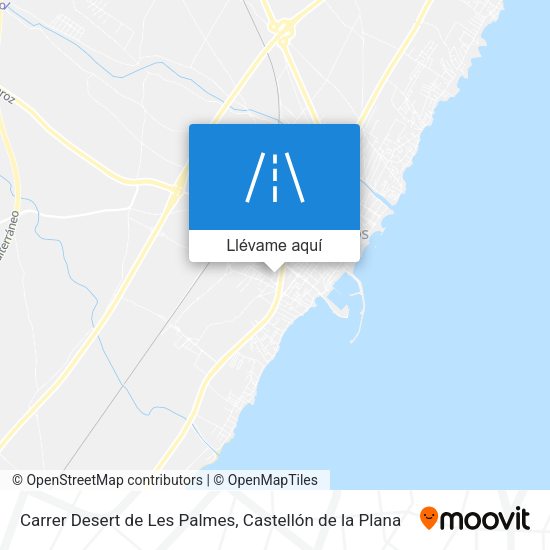 Mapa Carrer Desert de Les Palmes