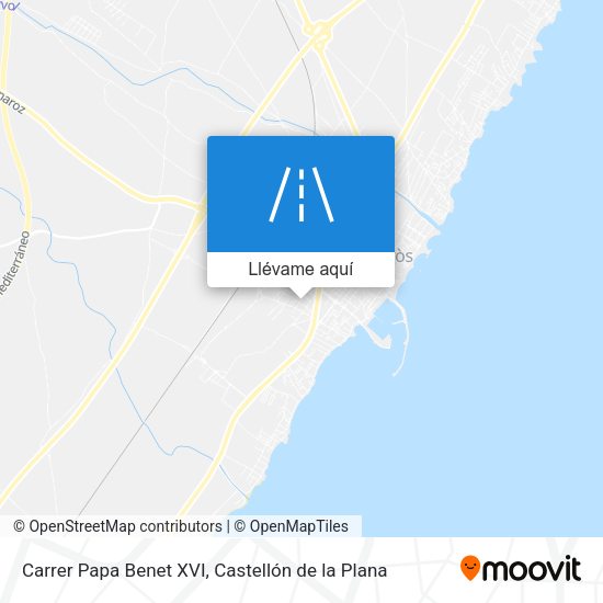 Mapa Carrer Papa Benet XVI