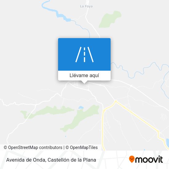 Mapa Avenida de Onda