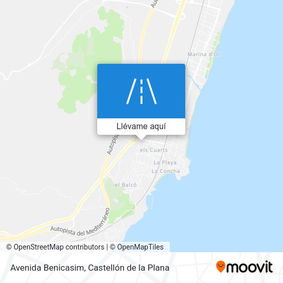Mapa Avenida Benicasim