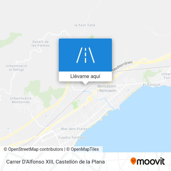 Mapa Carrer D'Alfonso XIII