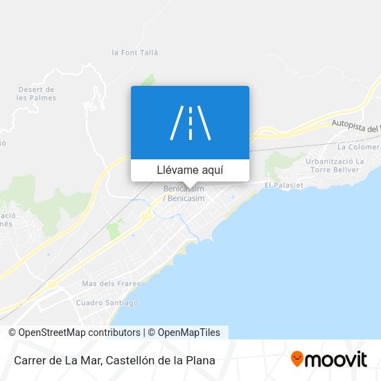Mapa Carrer de La Mar