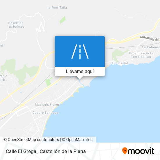 Mapa Calle El Gregal