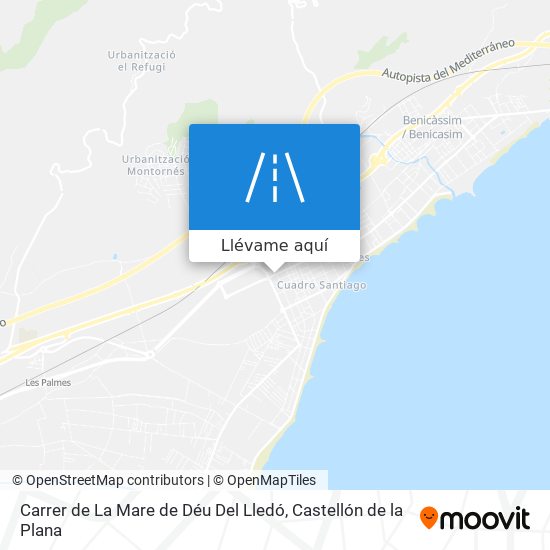 Mapa Carrer de La Mare de Déu Del Lledó