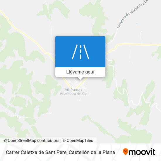 Mapa Carrer Caletxa de Sant Pere