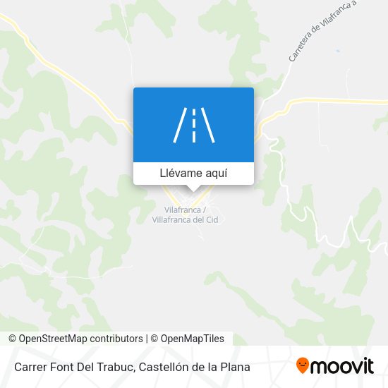 Mapa Carrer Font Del Trabuc