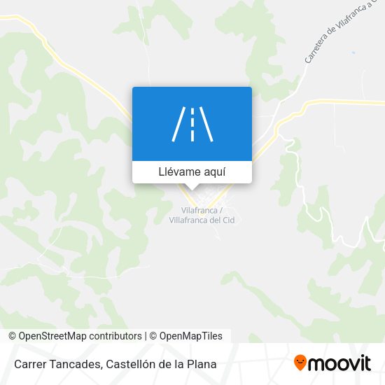 Mapa Carrer Tancades