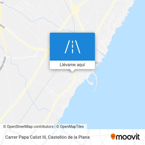 Mapa Carrer Papa Calixt III