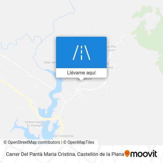 Mapa Carrer Del Pantà Maria Cristina