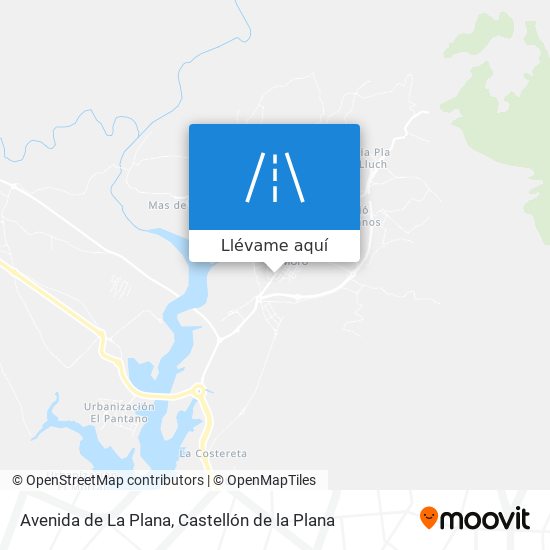 Mapa Avenida de La Plana