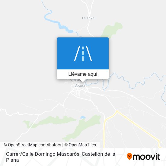 Mapa Carrer/Calle Domingo Mascarós