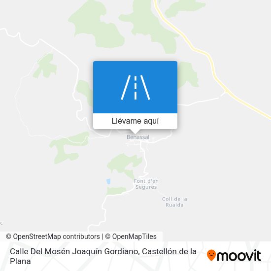 Mapa Calle Del Mosén Joaquín Gordiano