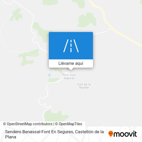Mapa Sendero Benassal-Font En Segures