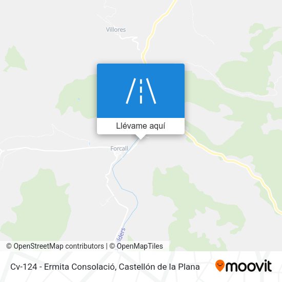 Mapa Cv-124 - Ermita Consolació