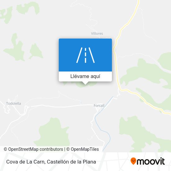 Mapa Cova de La Carn