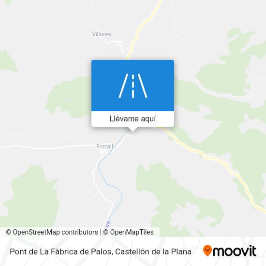Mapa Pont de La Fàbrica de Palos