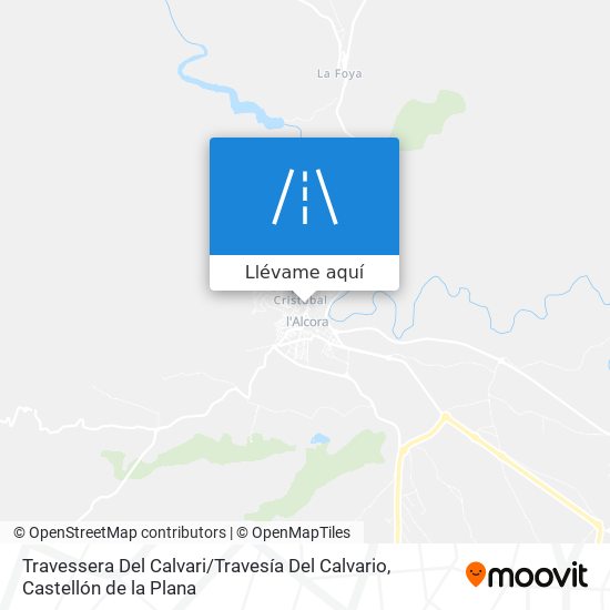 Mapa Travessera Del Calvari / Travesía Del Calvario