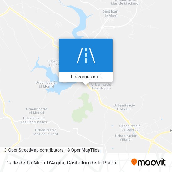 Mapa Calle de La Mina D'Argila