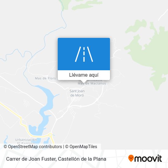 Mapa Carrer de Joan Fuster