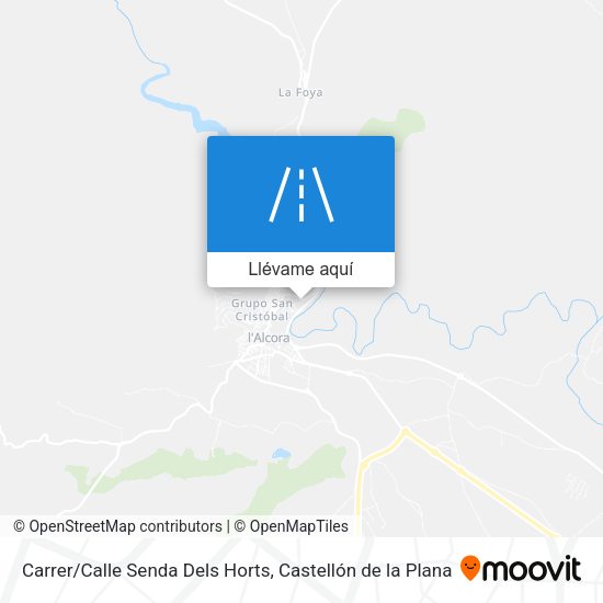 Mapa Carrer/Calle Senda Dels Horts