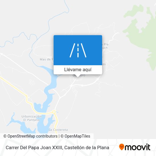 Mapa Carrer Del Papa Joan XXIII