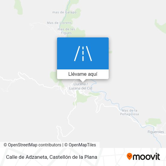Mapa Calle de Adzaneta