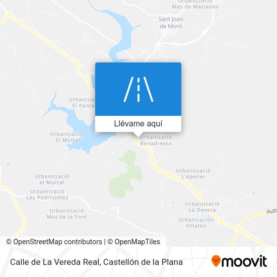 Mapa Calle de La Vereda Real