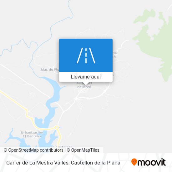 Mapa Carrer de La Mestra Vallés