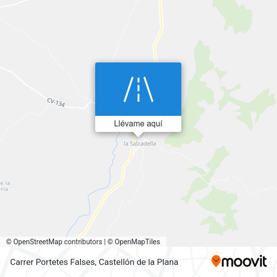 Mapa Carrer Portetes Falses