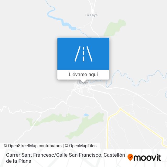 Mapa Carrer Sant Francesc / Calle San Francisco