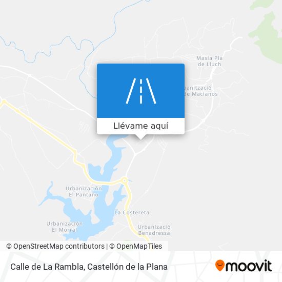 Mapa Calle de La Rambla