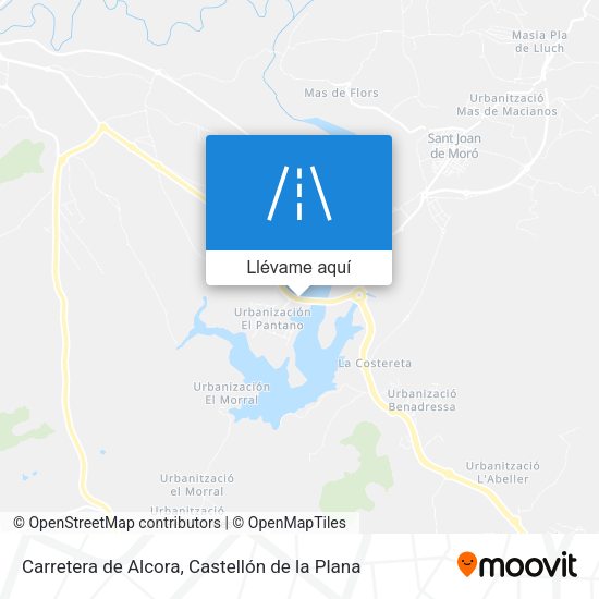 Mapa Carretera de Alcora